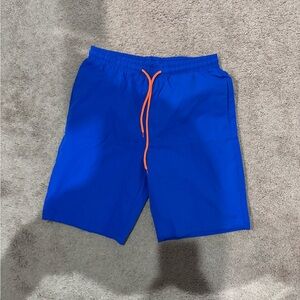 Blue gym shorts